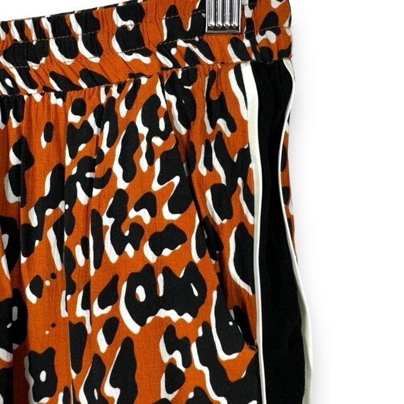 4 for $20 SALE! Zara Woman Leopard Print Tuxedo Stripe Pants, Orange/Black, XS - Picture 6 of 11